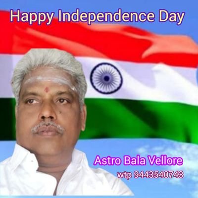 Founder, Vellore Astrology Researchers Association, Vellore, Tamil Nadu, India. 
Astrology Consultation WhatsApp No 9443540743

YouTube:  Astro Bala Vellore