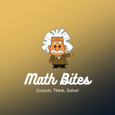 Mathbites1's profile picture. Math Bites 🧩 Crunch, Think, Solve!
🎯 Tackle Quick Math Puzzles & Riddles
💡 Sharpen Your Problem-Solving Skills
🔍 Join Us in the Math Challenge Quest!