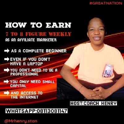 Mrhenry.stan is a 8 figure digital product marketer with over 200 students making money online with Affiliate marketing