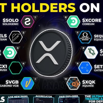 XRP🌎 | XLM🌔 | XDC🪐 | QNT🌞 | ALGO⭐️ | HBAR⚡️ | SOLO☄️ | Coreum💥 | VET🔥 | https://t.co/mk54pmjP9A🦙 |