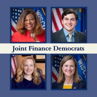 Democrats on the Joint Finance Committee - @StateSenLaTonya, @SenKeldaRoys, @StateRepTip, and @RepAndraca