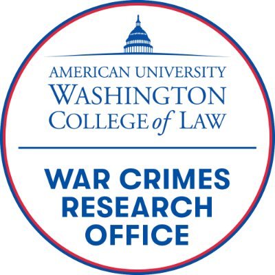 Official Twitter feed of the War Crimes Research Office (WCRO) of @auwcl. Contact us via direct message or at warcrimes@wcl.american.edu