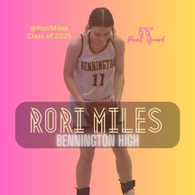 Bennington multi-Sport athlete I  5’5” I Point guard I Middle Hitter I Sprinter I 3.8 gpa I Class 2025 I 2023 All League honorable mention 🏀