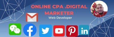 I  am raton . c p a ,digital,and online worker
#CPA   .#Digital Marketer #web marketer# E- mail,# online marketer
