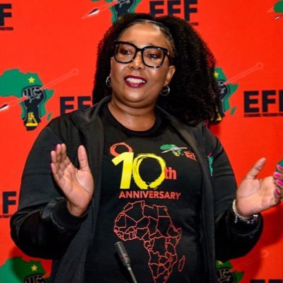 EFF National Chairperson NOT Chairlady! A revolutionarist. EFF MP,NA Whip |gender activist| Labour relations advisor| Once a shopsteward always a shopsteward.