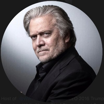 Host of @WarRoom
 Pandemic; CEO 2016 Trump Campaign; White House Chief Strategist and Senior Counselor to the 45th President  https://t.co/1JIPHk69Pj; http://FJBCoin