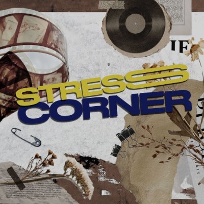 StressCorner's profile picture. To retreat from the chaos of the world, I back down and sit in my little Stress Corner. (2023).