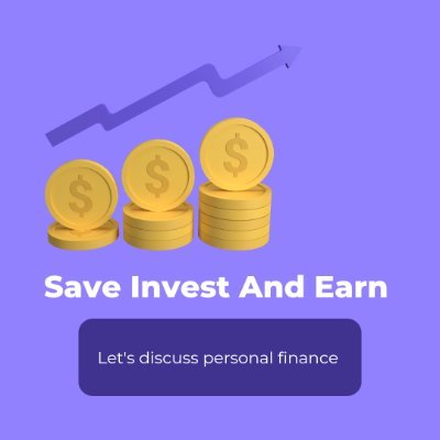 Save Invest and Earn💰. Building long term wealth.🚀 Passionate about personal finance. Chartered Accountant by profession.