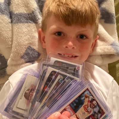 Just and 8 year old and his cards. (shipping: $1.50 pwe; $5.00 bmwt) PC - St. Louis Cardinals (Nolan Gorman) Braves (Ronald Acuna Jr.) Yankees (Volpe Peraza)