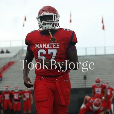 Manatee High School C/o ‘26 | 6’4 230 DL/OL | GPA 3.1 | HC: @JacquezGreen @RecruitManatee | 941-448-0295 |