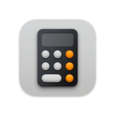 The default calculator on Macs and other Apple devices. (parody)