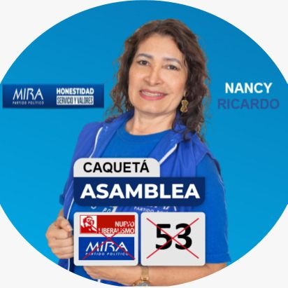 candidata a la Asamblea Departamental del Caquetá MIRA 53