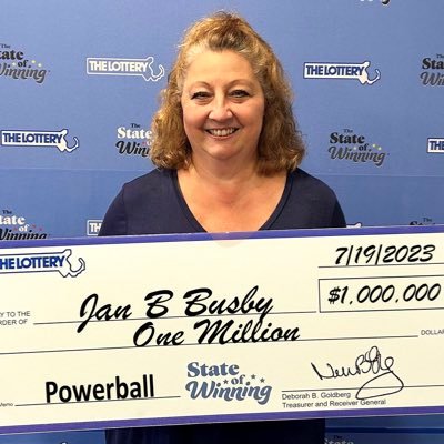 Jan Busby of Norfolk, Massachusetts wins $1 million powerball Jackpot giving back to the society by paying credit cards