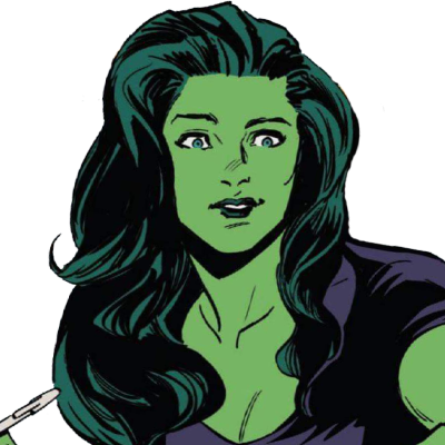 ❝ She-Hulk. Green, gorgeous, gamma-powered bombshell... I know that's what you're thinking. ❞