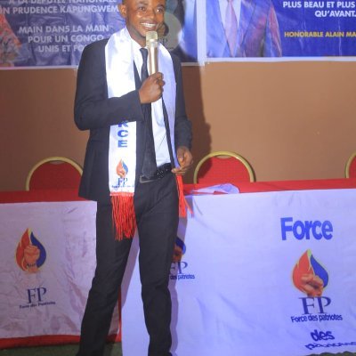 Un acteur politique, Juriste en Formation, Force des Patriotes mon Parti.