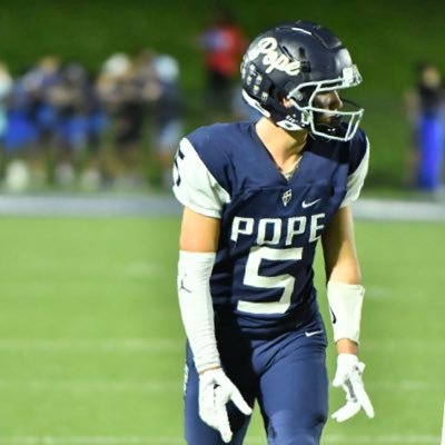 5’11 175 lbs wr/db CO/25 @PopePrepFB #MTWP