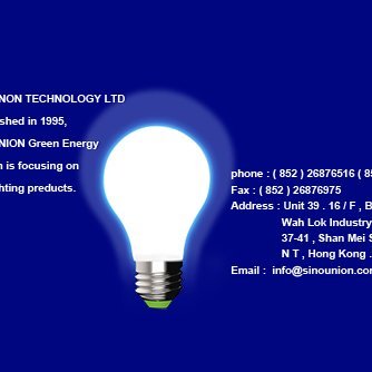 Established in 1995. SINO UNION TECHNOLOGY LTD concentrated in LED lighting more than decade.
FUSION 36, 48, A19 Globe Bulb, etc. are well know in the market.