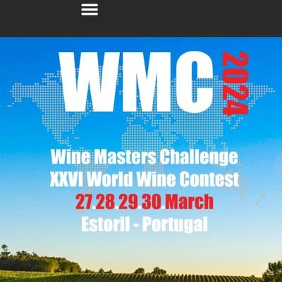 Concurso Mundial de Vinhos, com amostras de vinhos de vários países,testadas por jurados internacionais,que tem lugar no Estoril -Portugal.