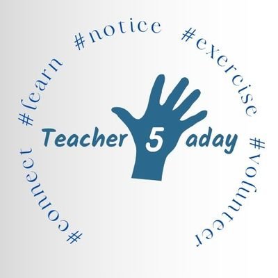 #connect #notice #learn #exercise #volunteer
the account for #teacher5aday stuff including #SlowChat #podcast #PedagooHampshire + national #teacher5aday week