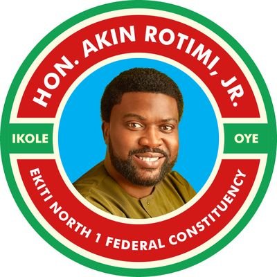 This is the official handle of Hon. Akin Rotimi Jr. Spokesman of the House and Member Representing, Ekiti North 1 (Ikole/Oye) Federal Constituency.