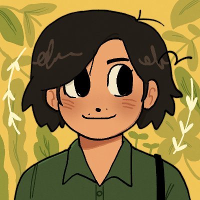 🌿 a silly and loud, but calm and proud illustrator who welcomes you warmly! eats your greens 🍏🐛 |  (they/them) 🌿