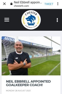 Neil Ebbrell Goalkeeper Coaching. Profile