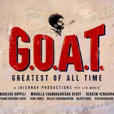 Not official it's fan page but only goat movie updates
Starting:@sudheeranand
@divyabarti2801
Director:@naresshLee
Music:@leon_james