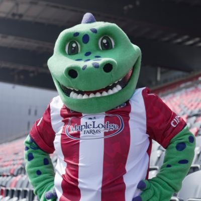 The Official Mascot of @atletiottawa 🦖Join us in 2024! Season Seat Memberships are now on sale.  #ForOttawa #PourOttawa
