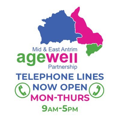 Agewell helps Older People in #Ballymena, #Larne & #Carrickfergus become #BetterPHYSICALLY, #BetterEMOTIONALLY & #BetterCONNECTED