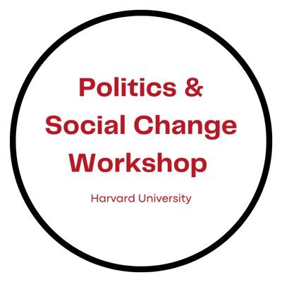 Bi-weekly hybrid workshop covering research on political actors and processes around the world. Co-sponsored by @HarvardSoc and @HarvardWCFIA