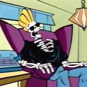 ShitJagodaSays's profile picture. Just a sad skeleton parading in a human suit