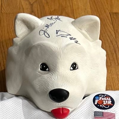 The one and ONLY husky head. Used as headgear or a beer mug. #UCONN