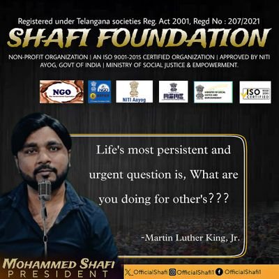 Official @Twitter handle Of #ShafiFoundation, #NationalDirector, Volunteer for @TeamScholarship, Human Rights Activist's.