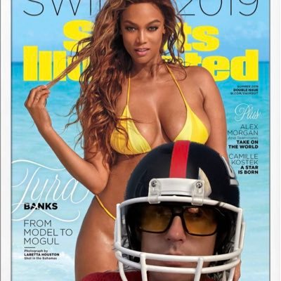 I love the new york giants and television personality/model/producer/actress/writer Tyra Banks follow for updates on both