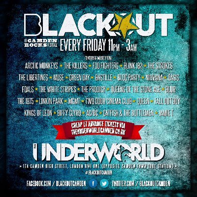 Camden Town's legendary Indie x Rock night, every Fri at @TheUnderworld, London, by @CamdenRocksFest. Guaranteed / cheap entry tix 🎟️ https://t.co/Ck6KDPfmVp