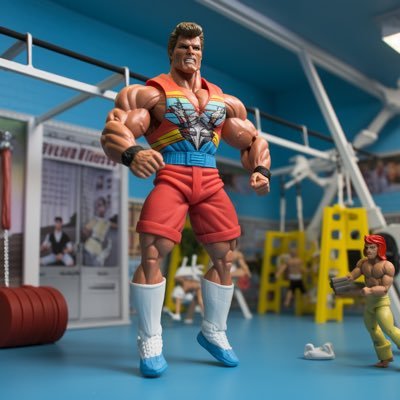 An action figure. Recovering investment banker. Do you even lift?