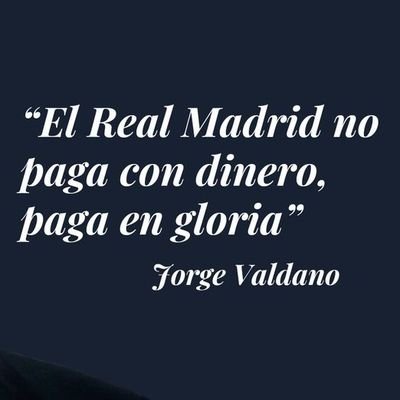 El Real Madrid es tan grande que es infinito.