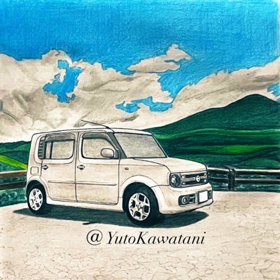 川谷祐斗 キューブ³@日産専門鉛筆画職人