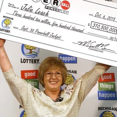 My name is Julie Leach the $310,500,000 mega lottery winner!!! this is my give away twitter page!!! I am giving $500,000 out of my winnings to the needy.