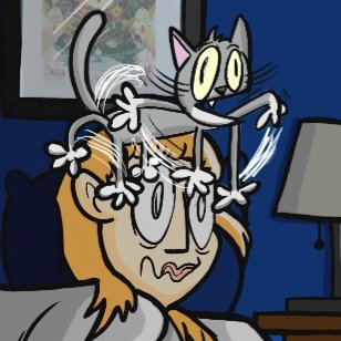 dumb cartoonist.
i draw a lot of cats.
i am not a crackpot.