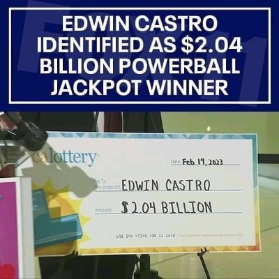 I'm Edwin Castro a powerball lottery Winner I won $2.04 billion and I'm giving out $50000 to anybody that message me.