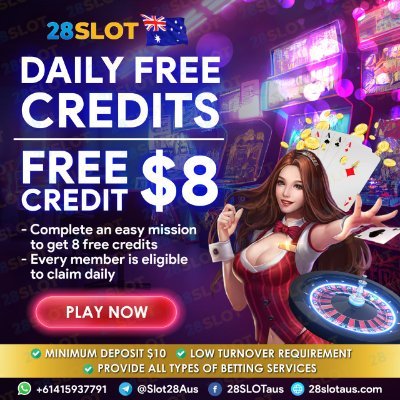 Register now at 28SlotAus and get free credits worth $28 AUD! Sign up today and experience the thrill of playing the best games around at 28SlotAus!