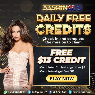 Step into the world of 33Spinaus with free credits worth $33 ! Sign and experience the thrill of top-notch game platform