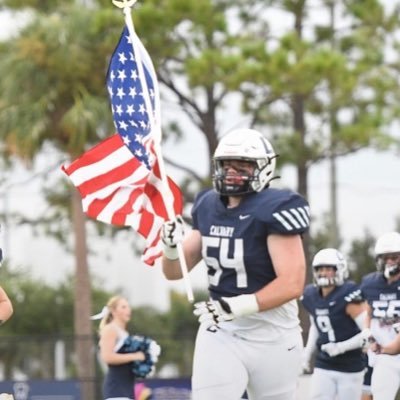 |3.8| |Class of 2024| |OG/C| |6” 2’| |245 LBS| |Calvary Christian High School| USMMA ‘28|