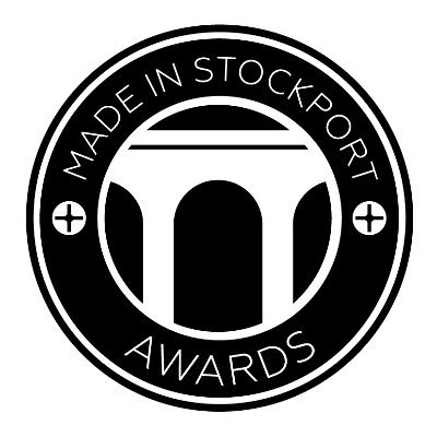 #MadeInStockport Awards. Created by @AquaDesignGroup in 2021. Sponsored by @homesrise @AzetsUK @sasdanielsLLP. #Stockport