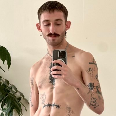 another tattooed “twink” with a mustache // NSFW 🔞😈 alt: @pmforagoodtime