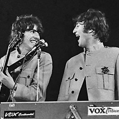 daily photos of john lennon and george harrison