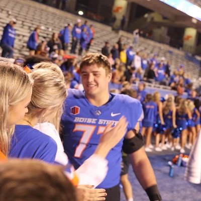 Boise State Offensive Lineman #77 
insta @Kage_Casey