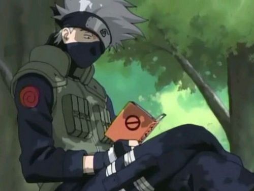 My name.. Kakashi Hatake.. Leader of the Team 7... *Takes out his Make-Out Paradise book and starts to read* I think.. that's all