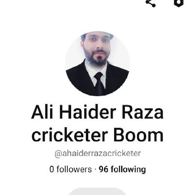 Ali haider Raza cricketer Boom